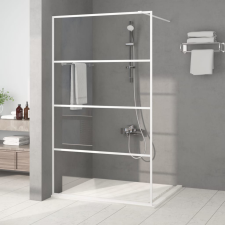 vidaXL fehér átlátszó ESG üveg zuhanyfal 115 x 195 cm kád, zuhanykabin