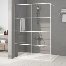 vidaXL fehér átlátszó ESG üveg zuhanyfal 140x195 cm kád, zuhanykabin