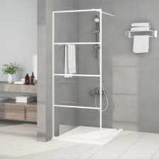 vidaXL Fehér átlátszó ESG üveg zuhanyfal 80x195 cm kád, zuhanykabin