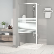vidaXL fehér átlátszó ESG üveg zuhanyfal 90 x 195 cm kád, zuhanykabin