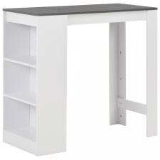 vidaXL Fehér bárasztal polccal 110 x 50 x 103 cm bútor