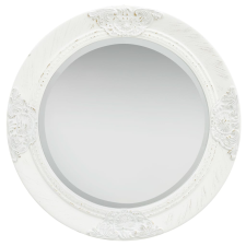 vidaXL fehér barokk stílusú fali tükör 50 cm (320344) bútor