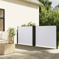 vidaXL fehér behúzható oldalsó napellenző 120 x 1000 cm kerti bútor