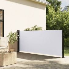 vidaXL fehér behúzható oldalsó napellenző 120 x 600 cm kerti bútor