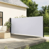 vidaXL Fehér behúzható oldalsó napellenző 160 x 500 cm