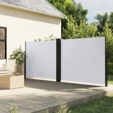 vidaXL Fehér behúzható oldalsó napellenző 160x1000 cm kerti bútor