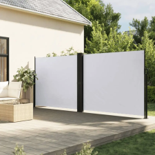 vidaXL Fehér behúzható oldalsó napellenző 180 x 1000 cm kerti bútor