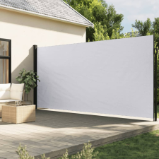 vidaXL Fehér behúzható oldalsó napellenző 200 x 600 cm kerti bútor