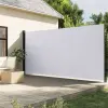vidaXL fehér behúzható oldalsó napellenző 220 x 500 cm