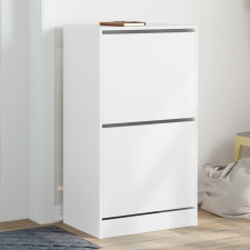 vidaXL fehér cipőszekrény 2 kihajtható fiókkal 60 x 42 x 108 cm bútor