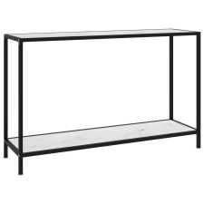 vidaXL fehér edzett üveg tálalóasztal 120 x 35 x 75 cm bútor