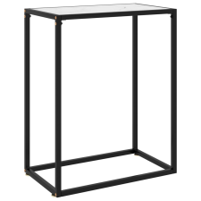 vidaXL fehér edzett üveg tálalóasztal 60 x 35 x 75 cm bútor