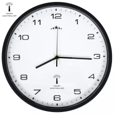 vidaXL fehér és fekete rádióvezérelt falióra kvarcszerkezettel 31 cm falióra