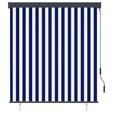vidaXL fehér és kék kültéri roló 140 x 250 cm (145967) lakástextília