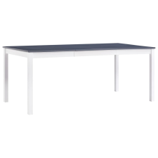 vidaXL fehér és szürke fenyőfa étkezőasztal 180 x 90 x 73 cm bútor