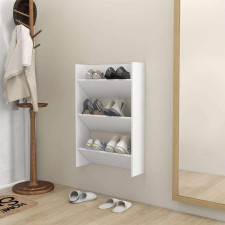 vidaXL fehér fali cipősszekrény 60 x 18 x 90 cm bútor