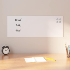 vidaXL fehér falra szerelhető edzett üveg mágnestábla 80 x 30 cm mágnestábla