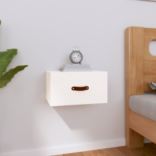 vidaXL fehér falra szerelhető éjjeliszekrény 40 x 29,5 x 22 cm bútor