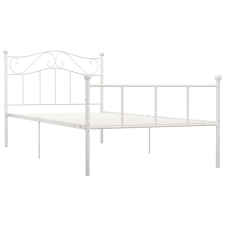 vidaXL fehér fém ágykeret 100 x 200 cm (284517) ágy és ágykellék