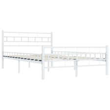vidaXL fehér fém ágykeret 120 x 200 cm (285297) ágy és ágykellék