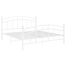 vidaXL fehér fém ágykeret 140 x 200 cm (324977) ágy és ágykellék