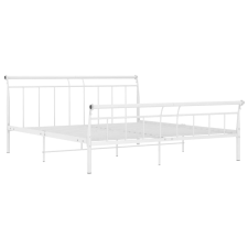 vidaXL fehér fém ágykeret 160 x 200 cm (325043) ágy és ágykellék