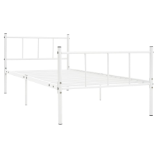 vidaXL fehér fém ágykeret 90 x 200 cm (284629) ágy és ágykellék
