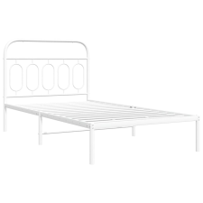 vidaXL fehér fém ágykeret fejtámlával 100x200 cm ágy és ágykellék