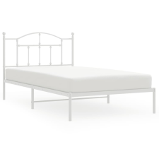 vidaXL fehér fém ágykeret fejtámlával 100x200 cm (353483) ágy és ágykellék