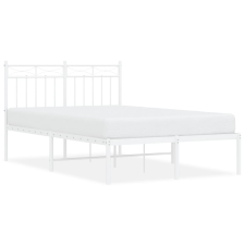 vidaXL fehér fém ágykeret fejtámlával 120 x 200 cm (373738) ágy és ágykellék