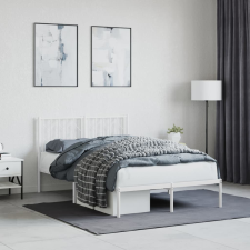 vidaXL fehér fém ágykeret fejtámlával 120x190 cm ágy és ágykellék
