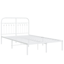 vidaXL fehér fém ágykeret fejtámlával 120x190 cm ágy és ágykellék