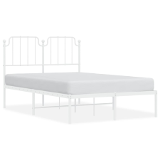 vidaXL fehér fém ágykeret fejtámlával 120x190 cm (373933) ágy és ágykellék