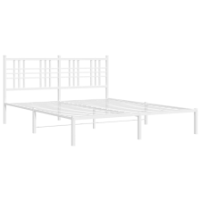 vidaXL fehér fém ágykeret fejtámlával 160 x 200 cm (376376) ágy és ágykellék
