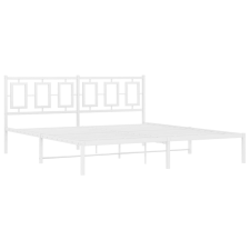 vidaXL fehér fém ágykeret fejtámlával 180 x 200 cm (374294) ágy és ágykellék