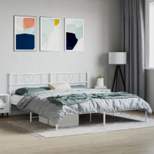 vidaXL fehér fém ágykeret fejtámlával 183 x 213 cm ágy és ágykellék