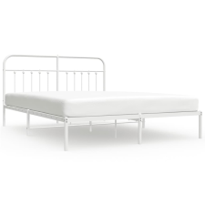 vidaXL fehér fém ágykeret fejtámlával 183 x 213 cm (352632) ágy és ágykellék