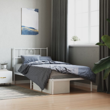 vidaXL fehér fém ágykeret fejtámlával 75 x 190 cm ágy és ágykellék