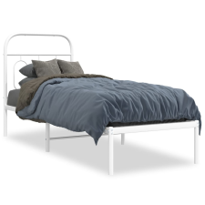 vidaXL fehér fém ágykeret fejtámlával 75 x 190 cm ágy és ágykellék