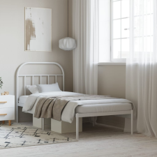 vidaXL fehér fém ágykeret fejtámlával 80x200 cm ágy és ágykellék