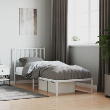 vidaXL fehér fém ágykeret fejtámlával 80x200 cm ágy és ágykellék