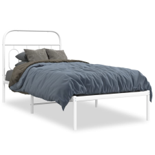 vidaXL fehér fém ágykeret fejtámlával 80x200 cm ágy és ágykellék