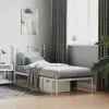 vidaXL fehér fém ágykeret fejtámlával 80x200 cm