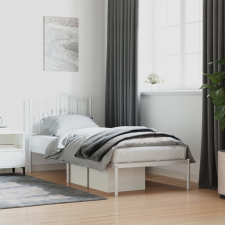 vidaXL fehér fém ágykeret fejtámlával 90x190 cm ágy és ágykellék