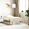vidaXL fehér fém ágykeret fejtámlával 90x190 cm