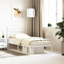 vidaXL fehér fém ágykeret fejtámlával 90x190 cm ágy és ágykellék