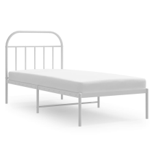 vidaXL fehér fém ágykeret fejtámlával 90x190 cm (353676) ágy és ágykellék