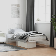 vidaXL fehér fém ágykeret fejtámlával 90x200 cm ágy és ágykellék