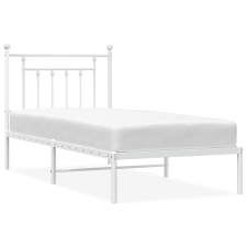 vidaXL fehér fém ágykeret fejtámlával 90x200 cm (353579) ágy és ágykellék