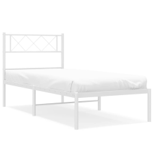 vidaXL fehér fém ágykeret fejtámlával 90x200 cm (372319) ágy és ágykellék